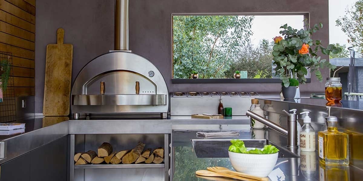 Stainless Steel Wood Fired Pizza Oven