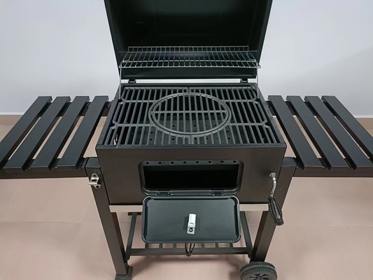 40kg Weight Charcoal BBQ Grill  23.7 Inch Portable Camping Grill With Wheels