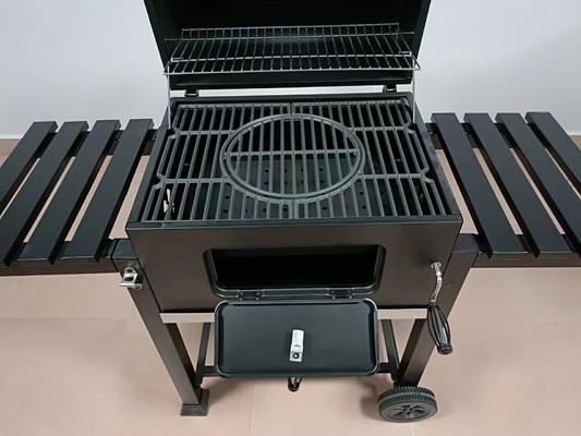 Movable CSA Charcoal BBQ Grill 30kgs Stainless Steel Wood Grill