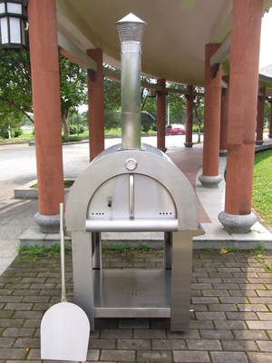 430 Stainless Steel Wood Burning Pizza Oven Easily Move