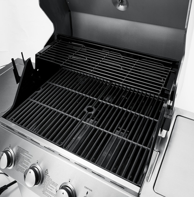 Black Porcelain Enamel Gas BBQ Grill