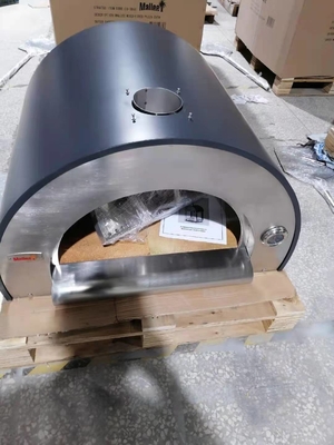 Peel Stainless Steel Pizza Oven Wood Fired 830mm Wood Fired Brick Oven