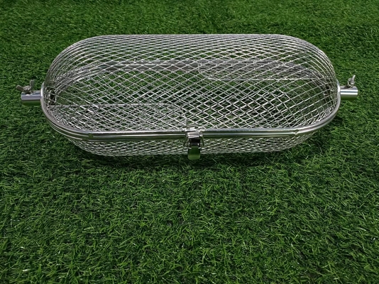 AGA 201ss Outdoor BBQ Accessories 8mm Napoleon Rotisserie Grill Basket