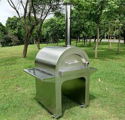 CE Stainless Steel Wood Pizza Oven 30mm Thick Stainless Steel Wood Oven