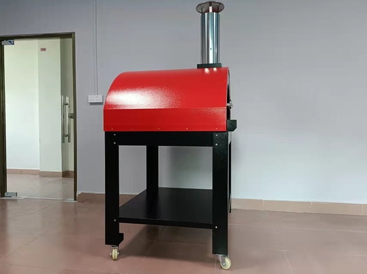 950mm Mobile Wood Fired Pizza Oven 201S Stainless Steel Wood Oven