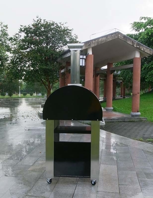 304S Stainless Steel Wood Fired Pizza Oven 70cm Outdoor Stainless Steel Pizza Oven
