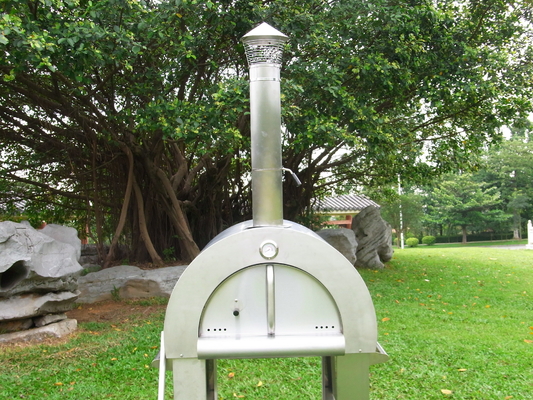 430 Stainless Steel Wood Burning Pizza Oven Easily Move