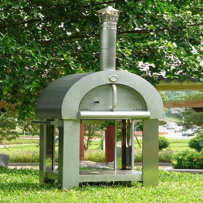 Durable Burning Stainless Steel Wood Fired Pizza Oven 750mm